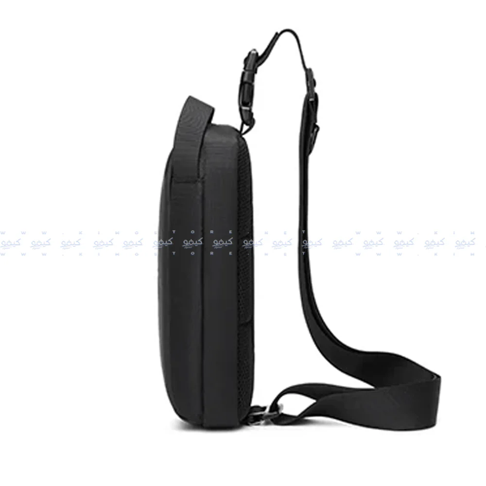 Golden Wolf GXB00131 Crossbody Bag - Black - Image 6