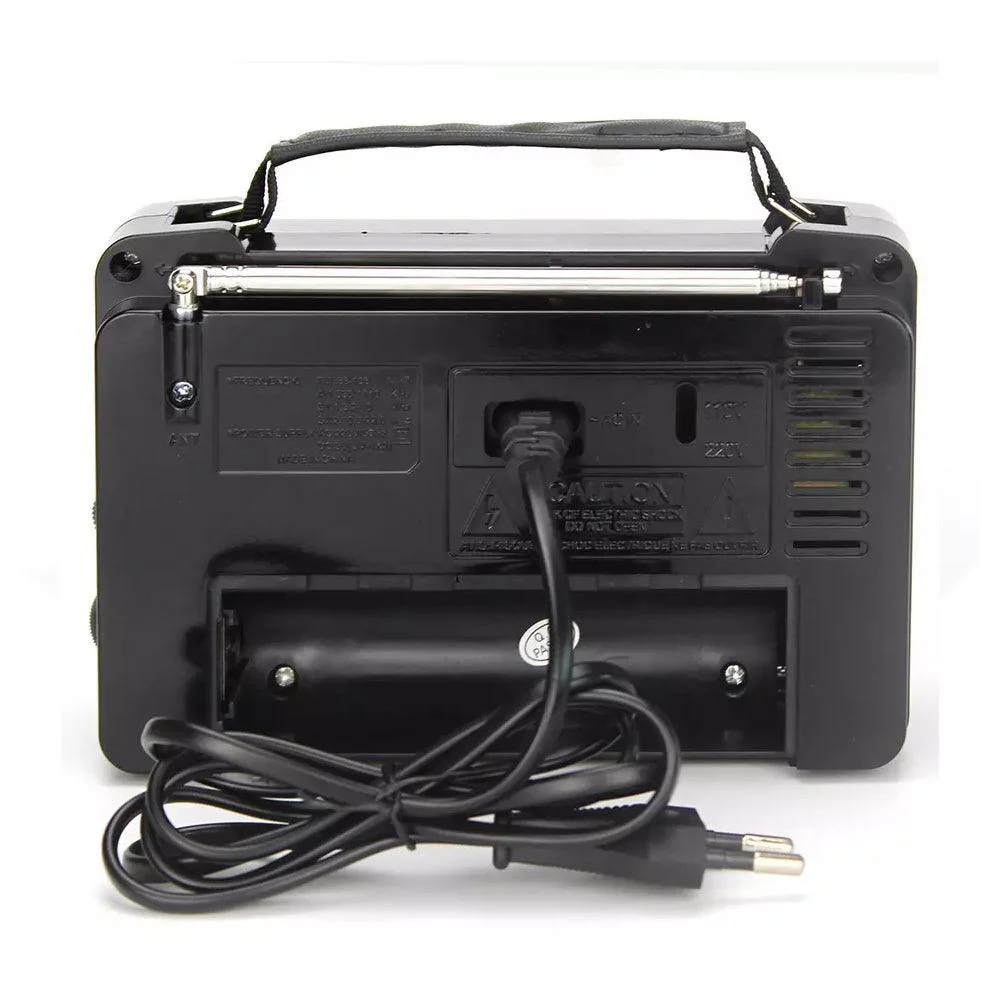 Golon RX-606 AC Portable Radio Speaker 1.0 - Black - Image 2