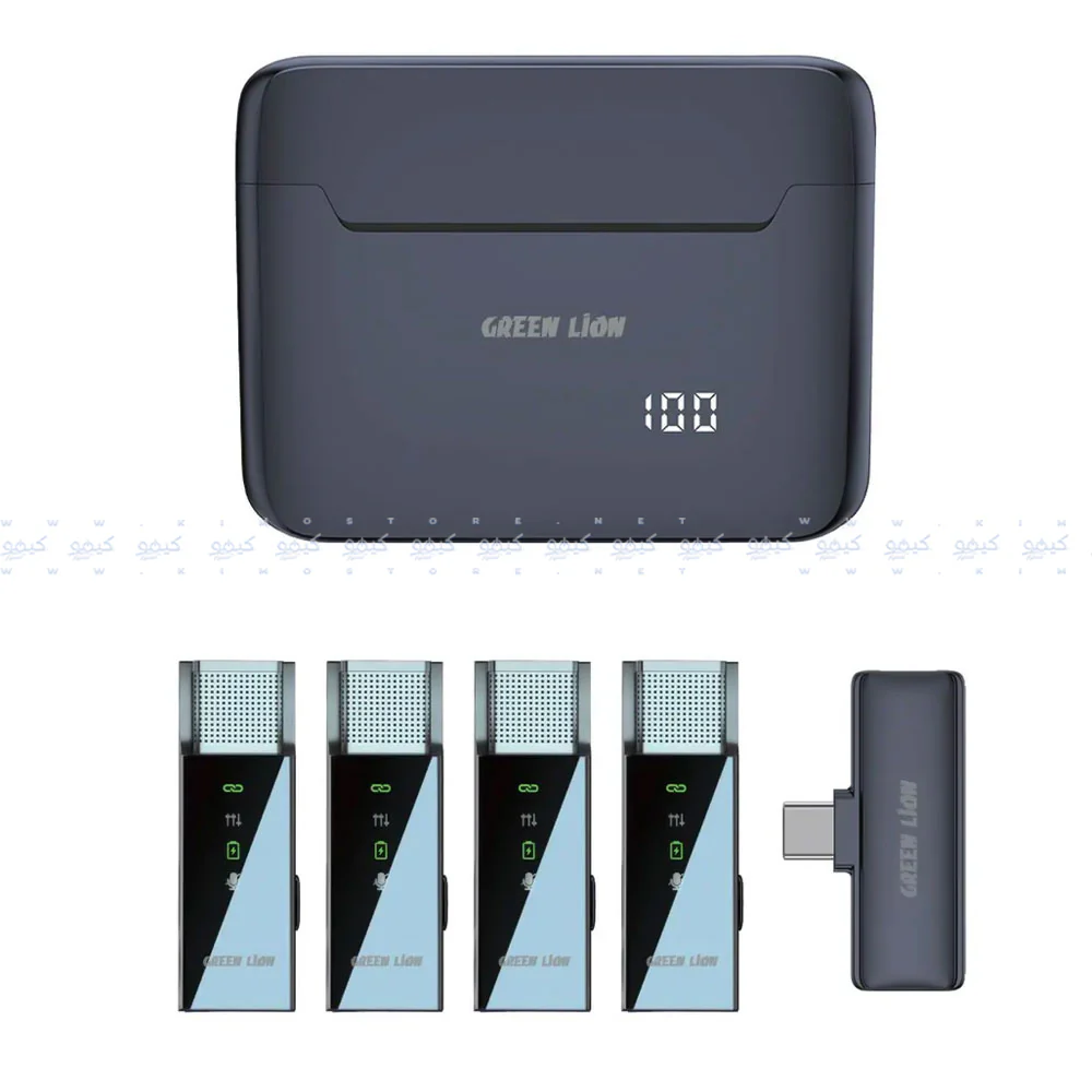 Green Lion GN4N1MICTCBK Type-C Quad Channel Wireless Microphone System - Image 3