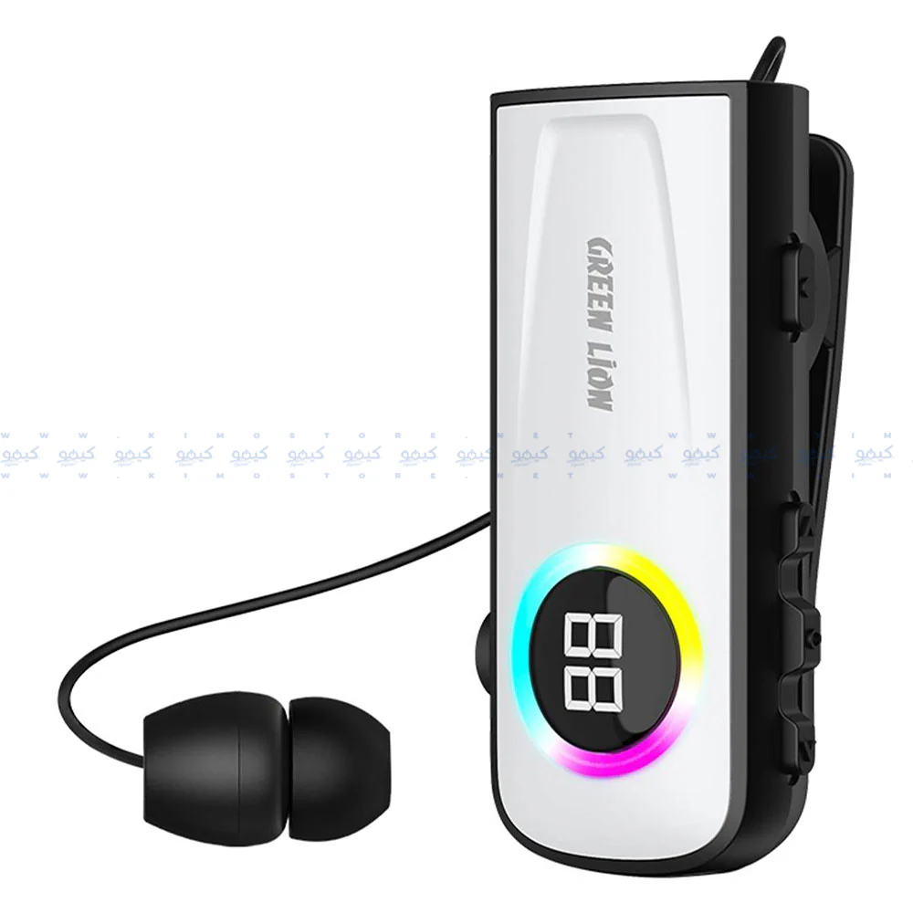 Green Lion GNCOMONOBTWH Communicate Mono Bluetooth Earphone - White