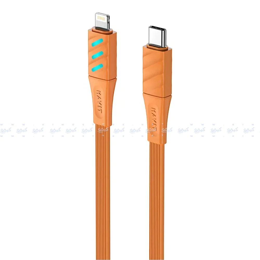 Havit CB6255 Type-C To Lightning Cable 30W Fast Charging 1m - Orange - Image 3