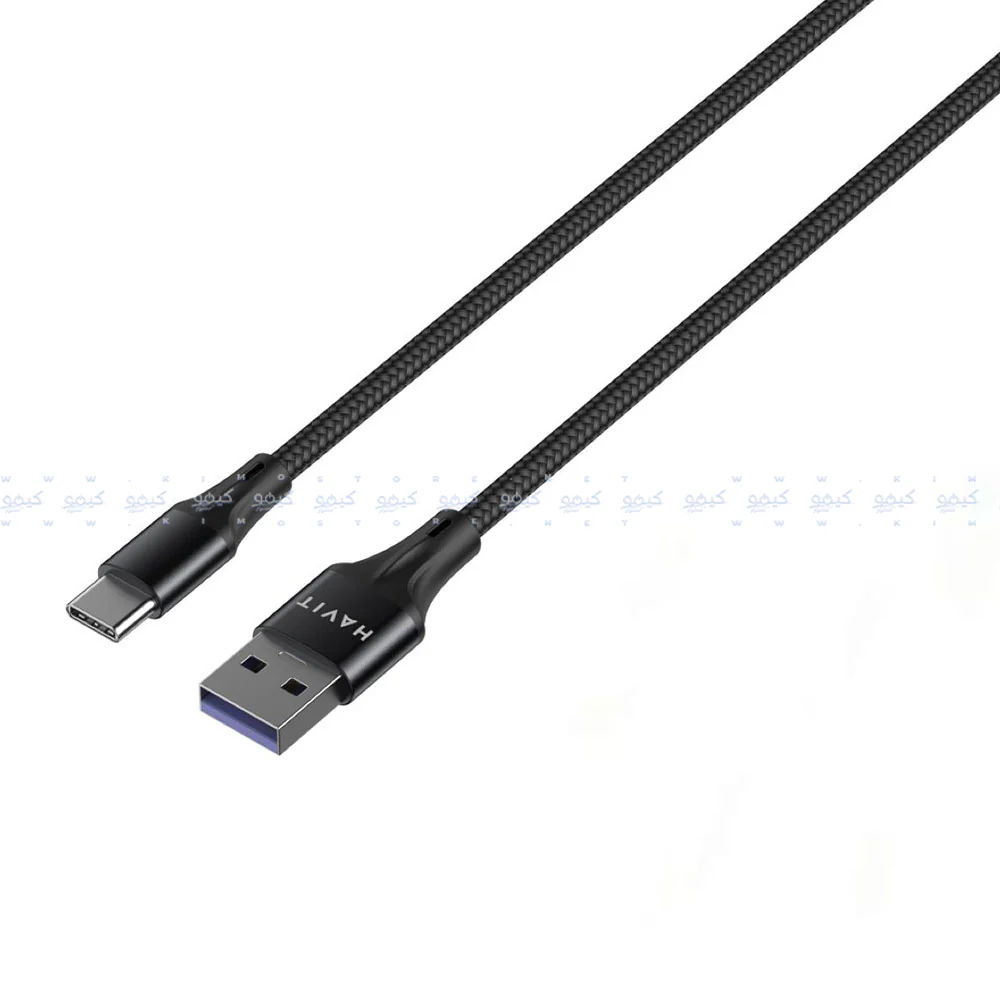 Havit HV-CBX001 VOOC USB To Type-C Cable 5.0A Fast Charging 1m - Black - Image 4