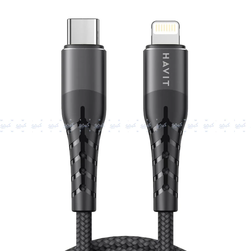 Havit HV-RH14 Type-C To Lightning Cable 30W Fast Charging 1.2m - Black - Image 2