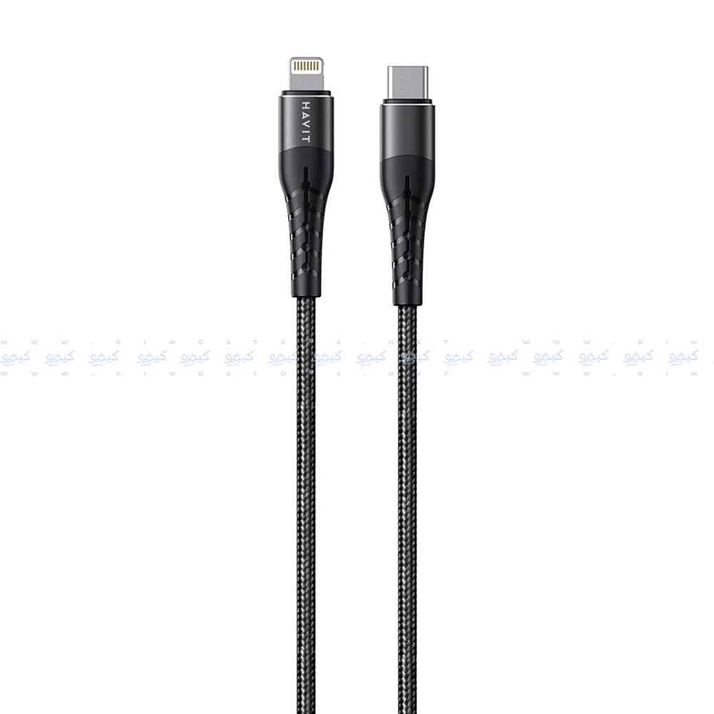 Havit HV-RH14 Type-C To Lightning Cable 30W Fast Charging 1.2m - Black - Image 3