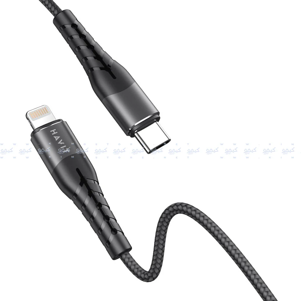 Havit HV-RH14 Type-C To Lightning Cable 30W Fast Charging 1.2m - Black - Image 4