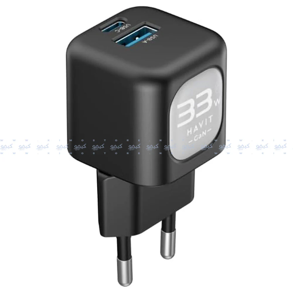 Havit UC230 GaN Wall Charger USB + Type-C 33W Fast Charging - Image 4