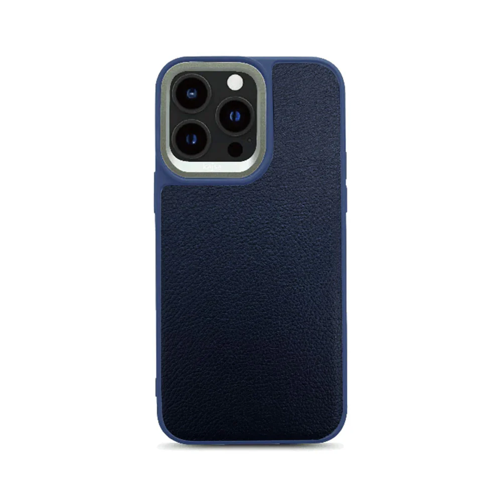 HDCI Phone Leather Cover iPhone 15 Pro - Navy Blue