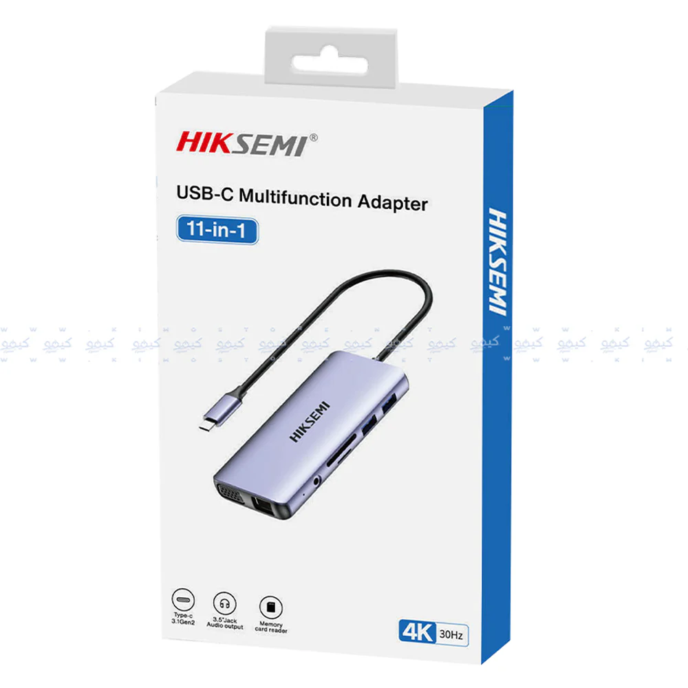 Hiksemi HS-HUB-DS11 11in1 Type-C 4K Multifunctional HUB Converter - Image 4