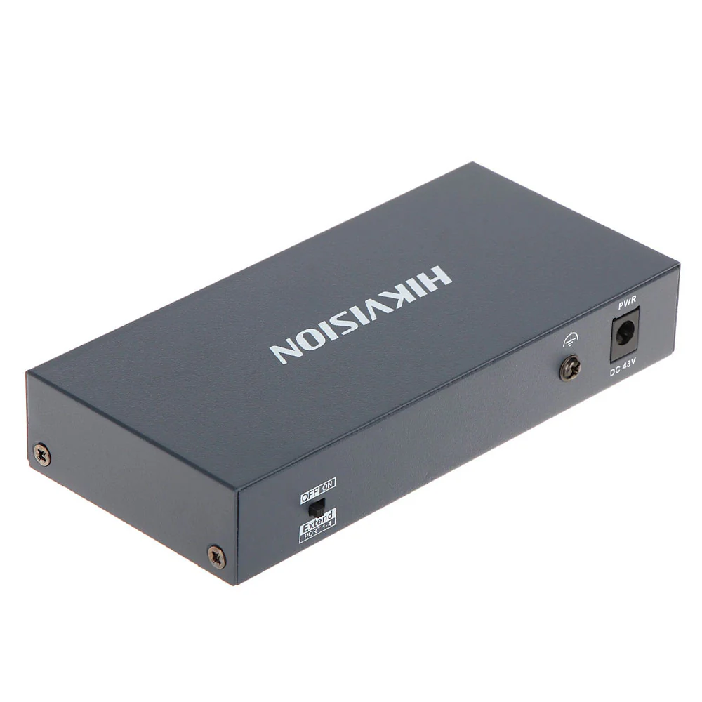 Hikvision DS-3E0106P-E/M Unmanaged Desktop Switch 4 Ports PoE 10/100Mbps + 2 Ports RJ45 10/100Mbps Uplink 35W - Image 3