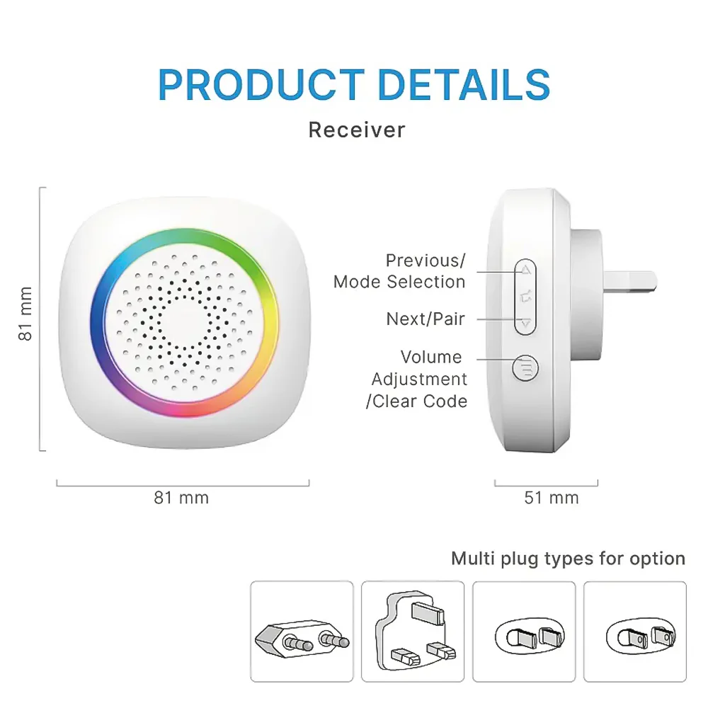 Hikvision DS-KIS121 Kinetic Wireless Doorbell Kit - Image 3