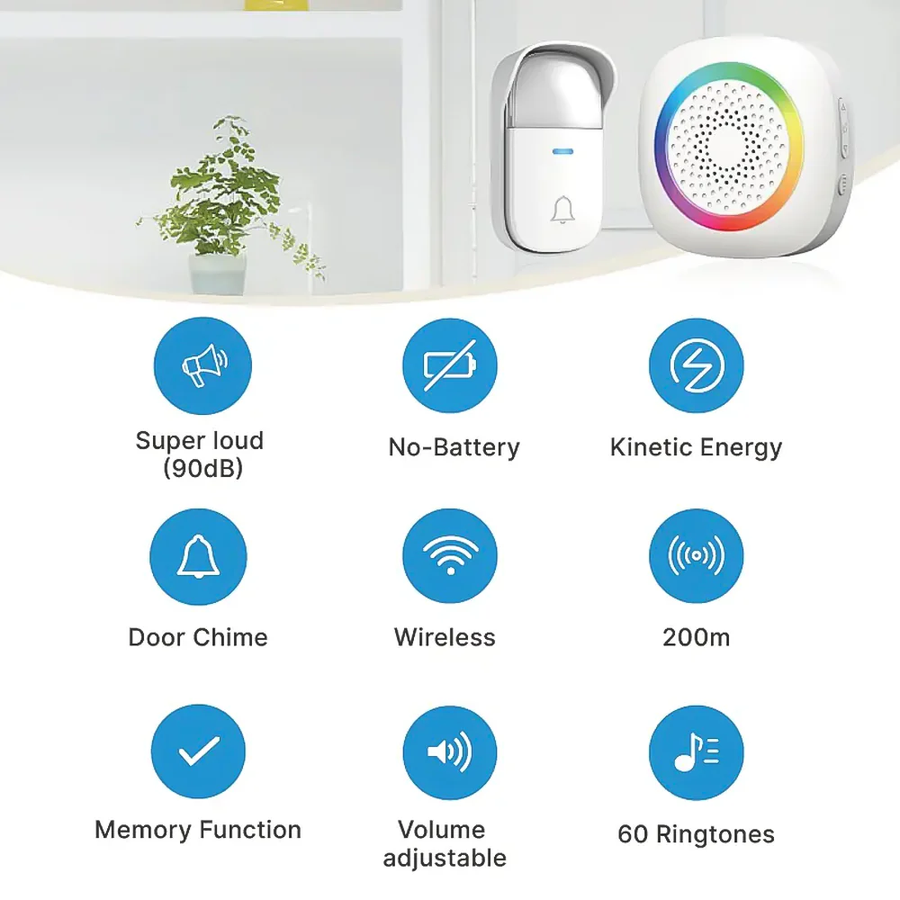 Hikvision DS-KIS121 Kinetic Wireless Doorbell Kit - Image 4