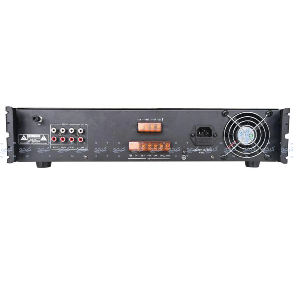 Hikvision DS-QAE0A120G1-VB6 6-Zone Analog Mixer Amplifier 120W - Black - Image 3