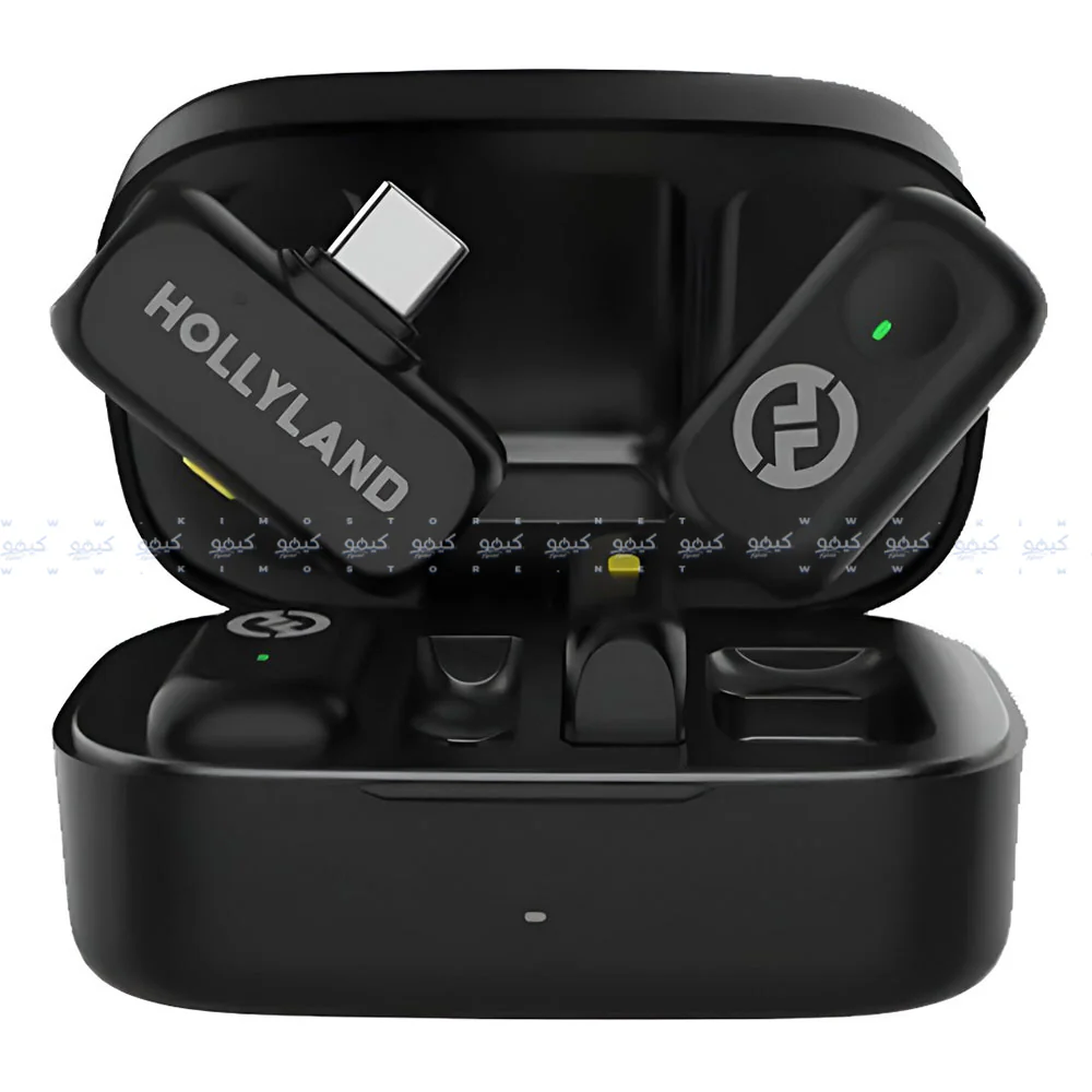 Hollyland LARK A1 Combo 3in1 2.4GHz Dual Channel Wireless Lavalier Microphone System (Local Warranty) - Black - Image 2