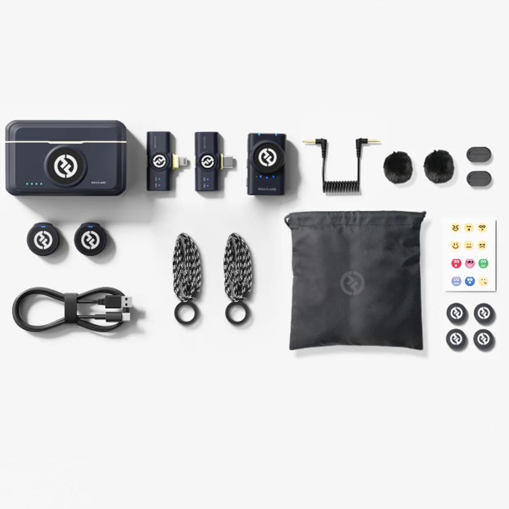 Hollyland LARK M2 Combo 3in1 2.4GHz Dual Channel Wireless Lavalier Microphone System (Local Warranty) - Image 19