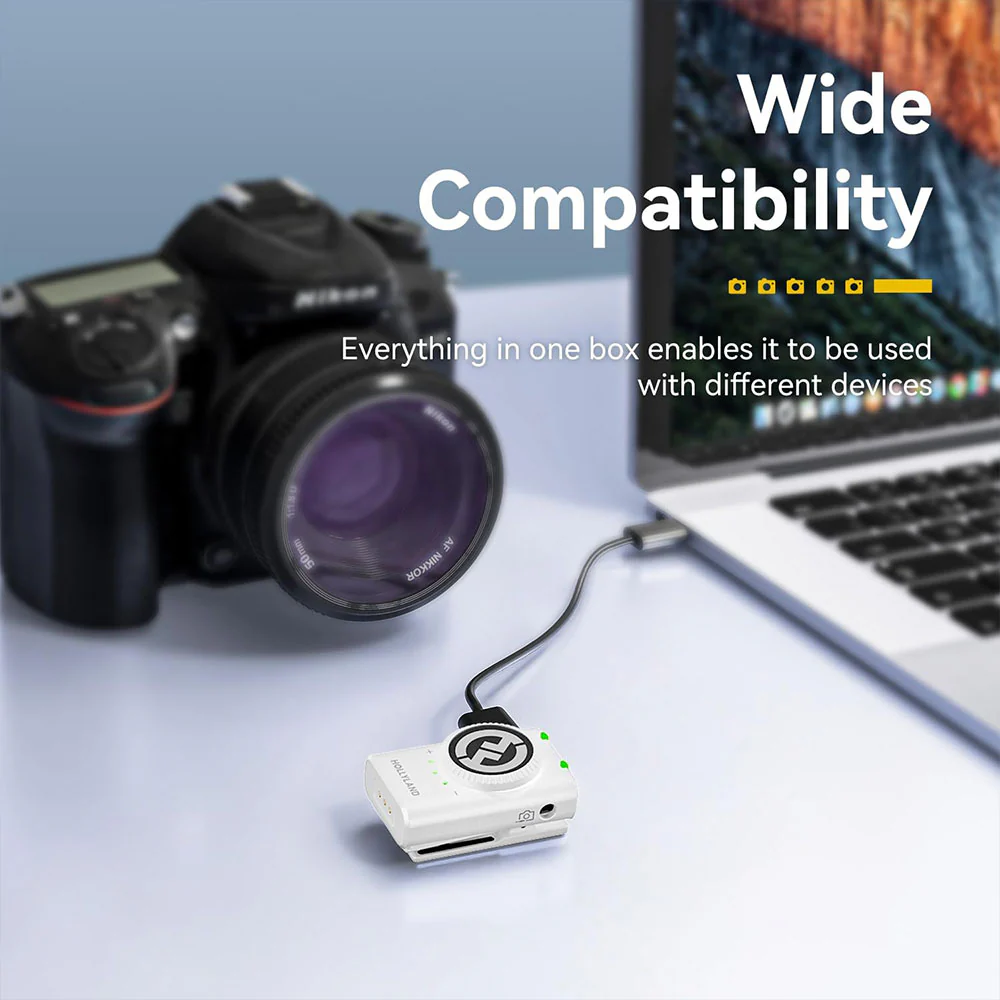 Hollyland LARK M2 Combo 3in1 2.4GHz Dual Channel Wireless Lavalier Microphone System (Local Warranty) - Image 42
