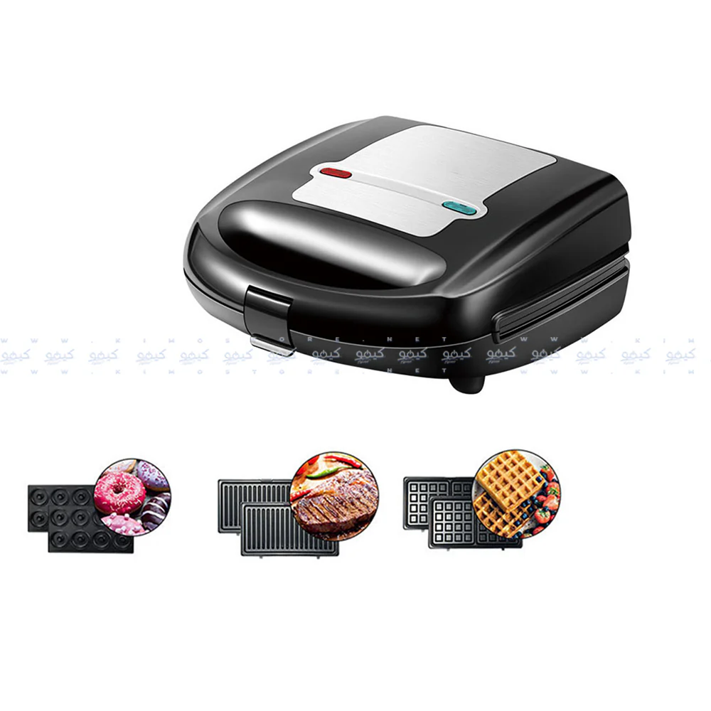 Home Gold Sandwich Maker 3X1 2023-2 750W - Image 2