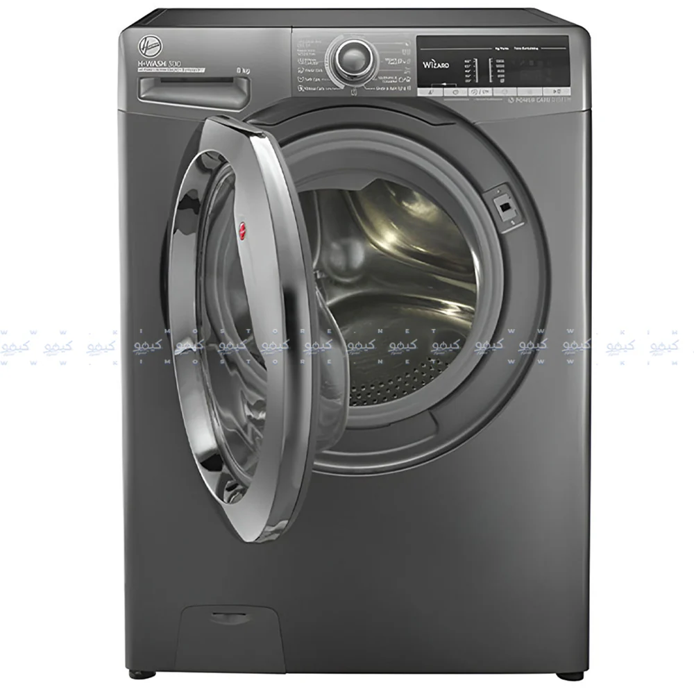 Hoover Front Load Fully Automatic Washing Machine H3WS383TAC3R-ELA 8Kg - Silver - Image 3