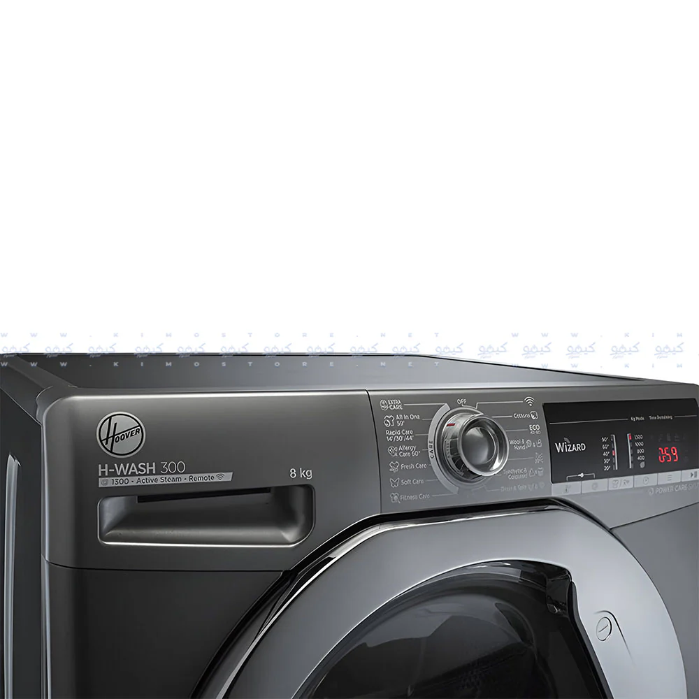 Hoover Front Load Fully Automatic Washing Machine H3WS383TAC3R-ELA 8Kg - Silver - Image 5