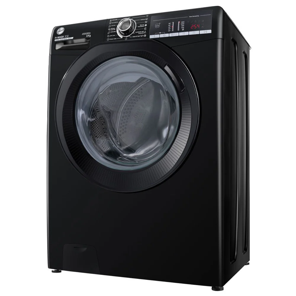 Hoover Front Load Fully Automatic Washing Machine H3WOS283TABB4ELA 8Kg - Black - Image 2