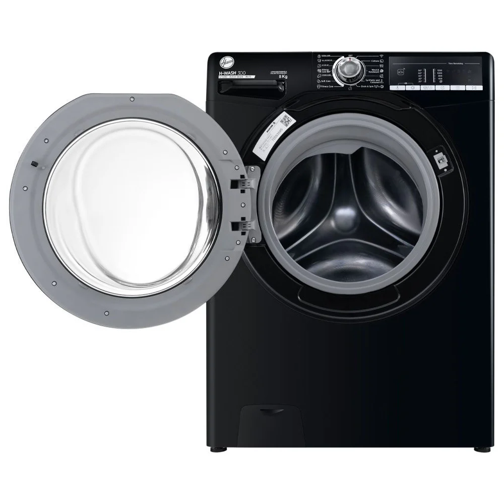 Hoover Front Load Fully Automatic Washing Machine H3WOS283TABB4ELA 8Kg - Black - Image 3