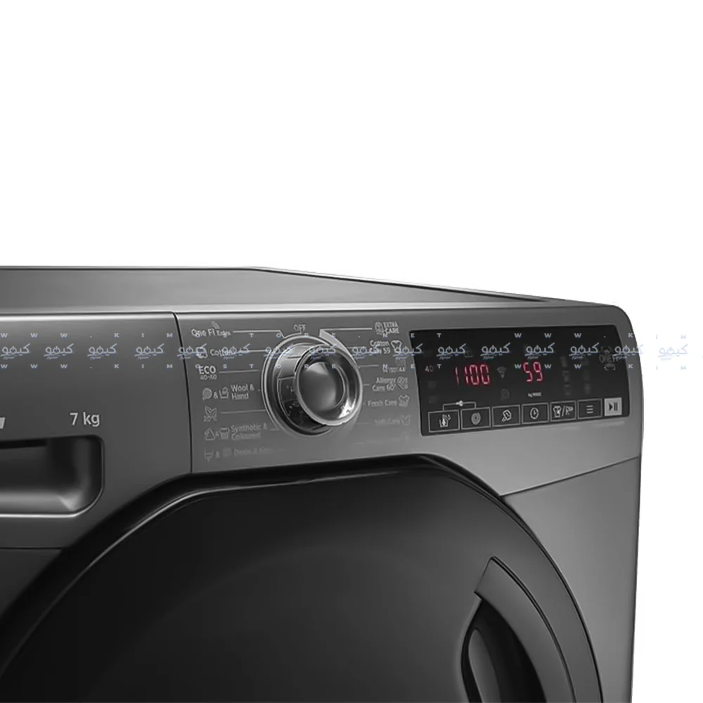 Hoover Front Load Fully Automatic Washing Machine Inverter H3WS17TMF3R-ELA 7Kg - Silver - Image 4