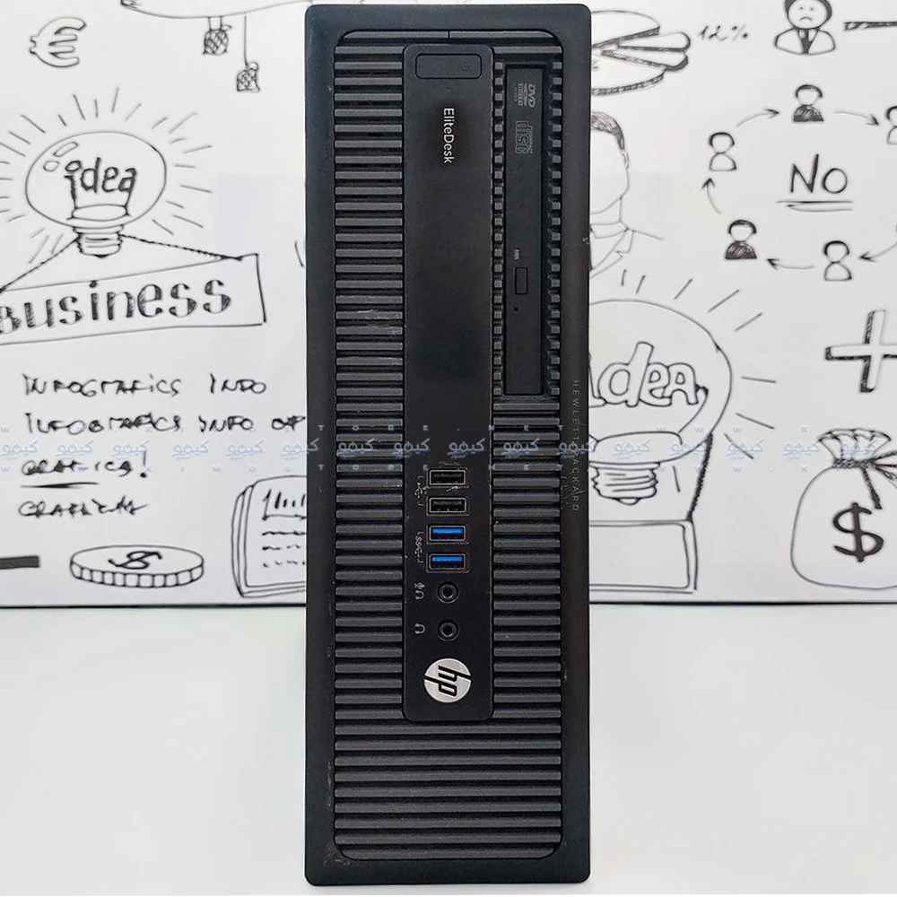 HP EliteDesk 705 G3 SFF Desktop PC (AMD Pro A12-8870 - 8GB DDR4 - No Hard - AMD Radeon R7 Graphics) Original Used - Image 2