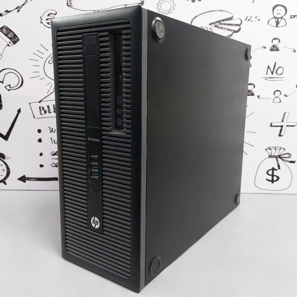 HP EliteDesk 800 G1 Tower PC (Intel Core i5-4570 - 4GB DDR3 - No Hard - Intel HD Graphics) Original Used - Image 2
