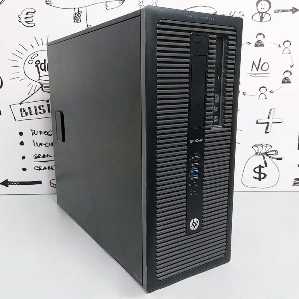 HP EliteDesk 800 G1 Tower PC (Intel Core i5-4570 - 4GB DDR3 - No Hard - Intel HD Graphics) Original Used - Image 4
