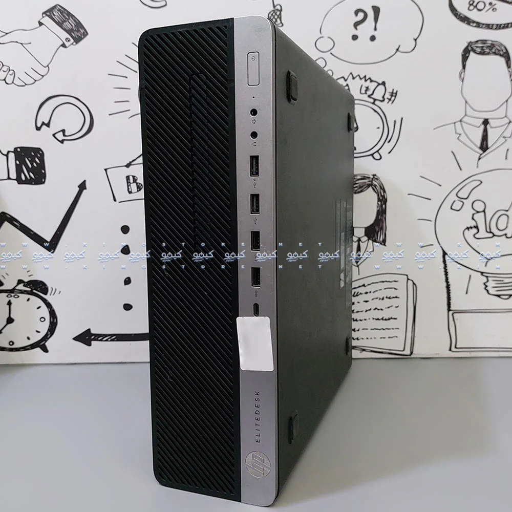HP EliteDesk 800 G4 SFF Desktop PC (Intel Core i7-8700 - 8GB DDR4 - No Hard - Intel UHD Graphics) Original Used - Image 3