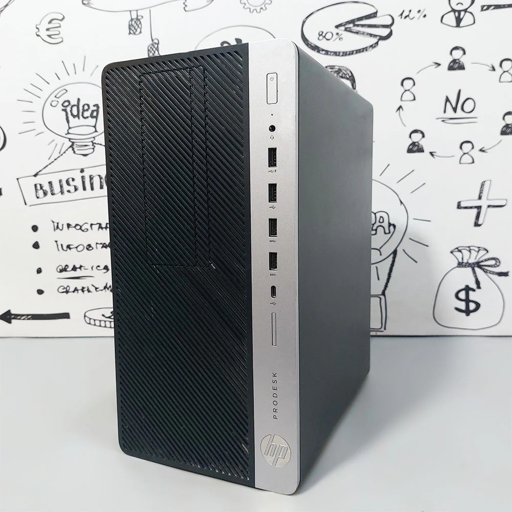 HP ProDesk 600 G4 MT Tower PC (Intel Core i5-8400 - 8GB DDR4 - No Hard - Intel UHD Graphics) Original Used - Image 2