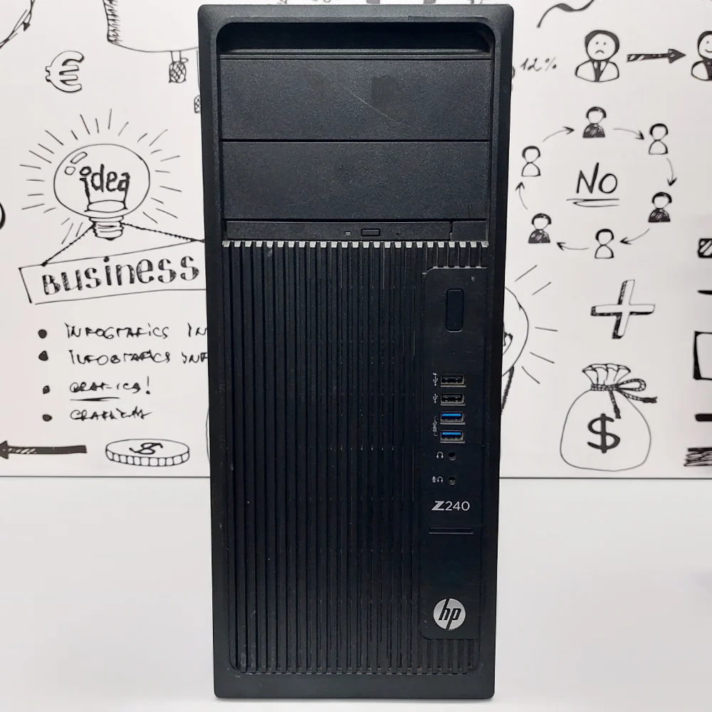 HP Z240 Tower Workstation (Intel Core i7-6700 - 8GB DDR4 - No Hard - Intel HD Graphics) Original Used - Image 2