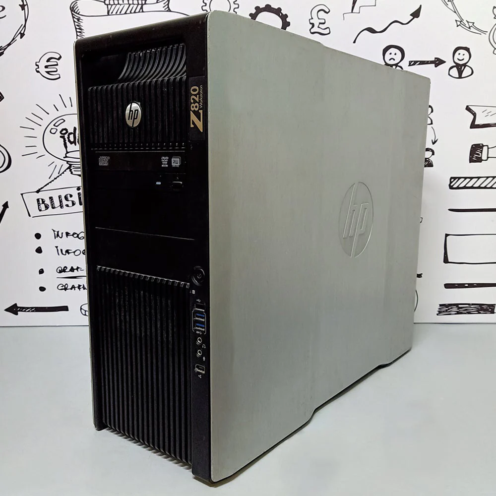 HP Z820 Tower Workstation (2x CPU Intel Xeon E5-2640 - 8GB DDR3 - No Hard - No Graphics Card) Original Used - Image 2