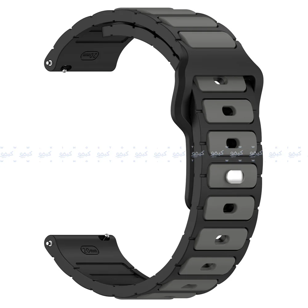 HQ Silicone Buckle 2.2mm Pin Silicone Watch Strap (22mm) - Image 10