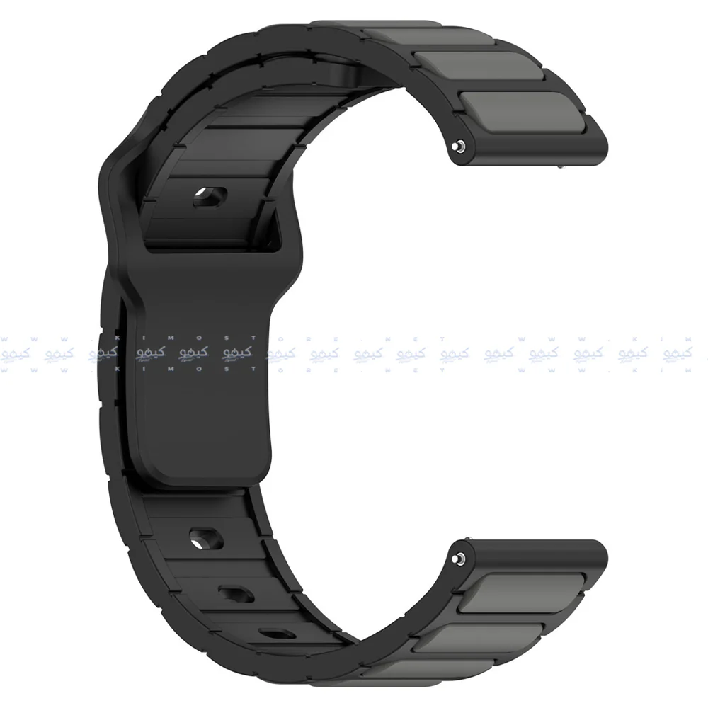 HQ Silicone Buckle 2.2mm Pin Silicone Watch Strap (22mm) - Image 11