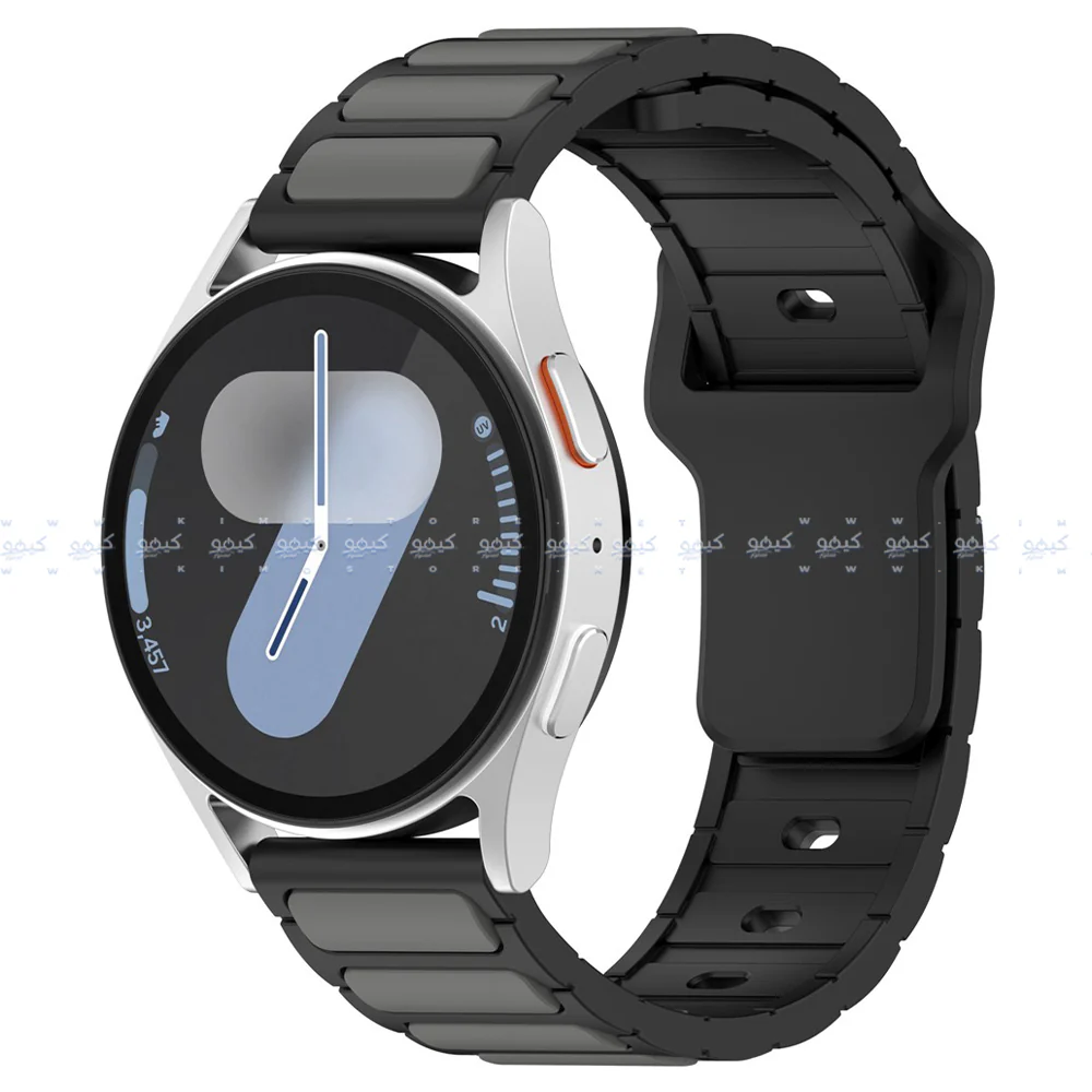 HQ Silicone Buckle 2.2mm Pin Silicone Watch Strap (22mm) - Image 12