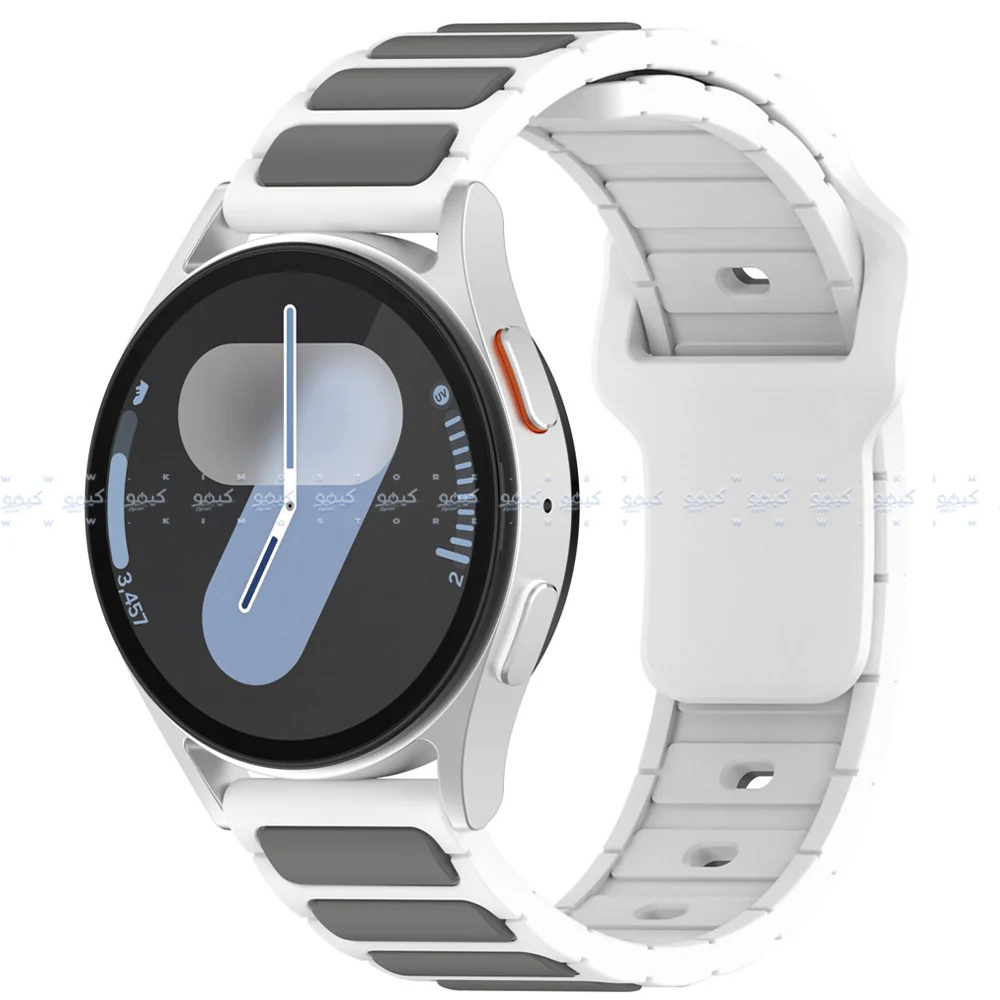 HQ Silicone Buckle 2.2mm Pin Silicone Watch Strap (22mm) - Image 3