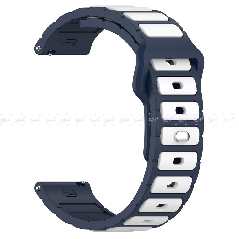 HQ Silicone Buckle 2.2mm Pin Silicone Watch Strap (22mm) - Image 4