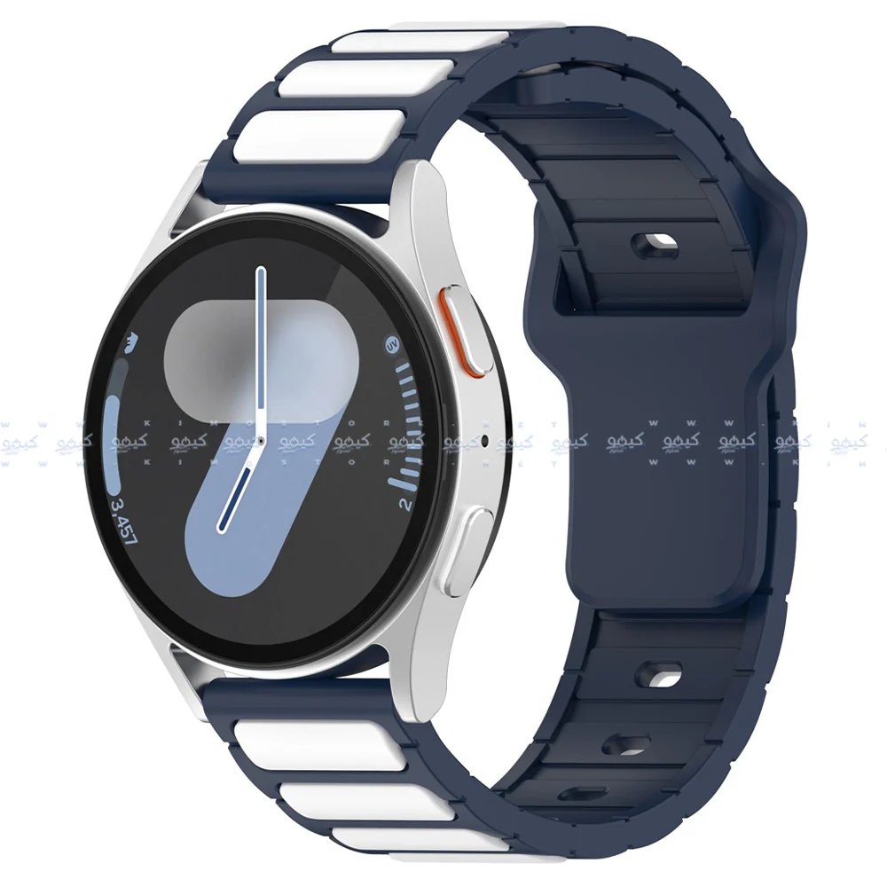 HQ Silicone Buckle 2.2mm Pin Silicone Watch Strap (22mm) - Image 6