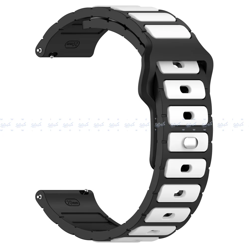 HQ Silicone Buckle 2.2mm Pin Silicone Watch Strap (22mm) - Image 7