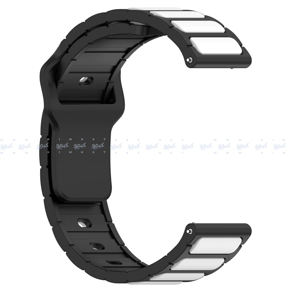 HQ Silicone Buckle 2.2mm Pin Silicone Watch Strap (22mm) - Image 8