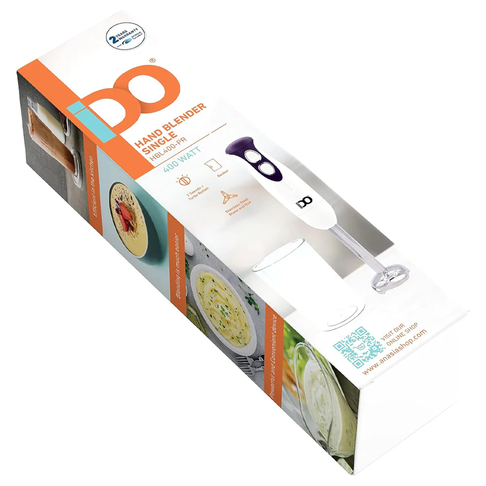 IDO Hand Blender Single HBL400-PR 400W - Image 3