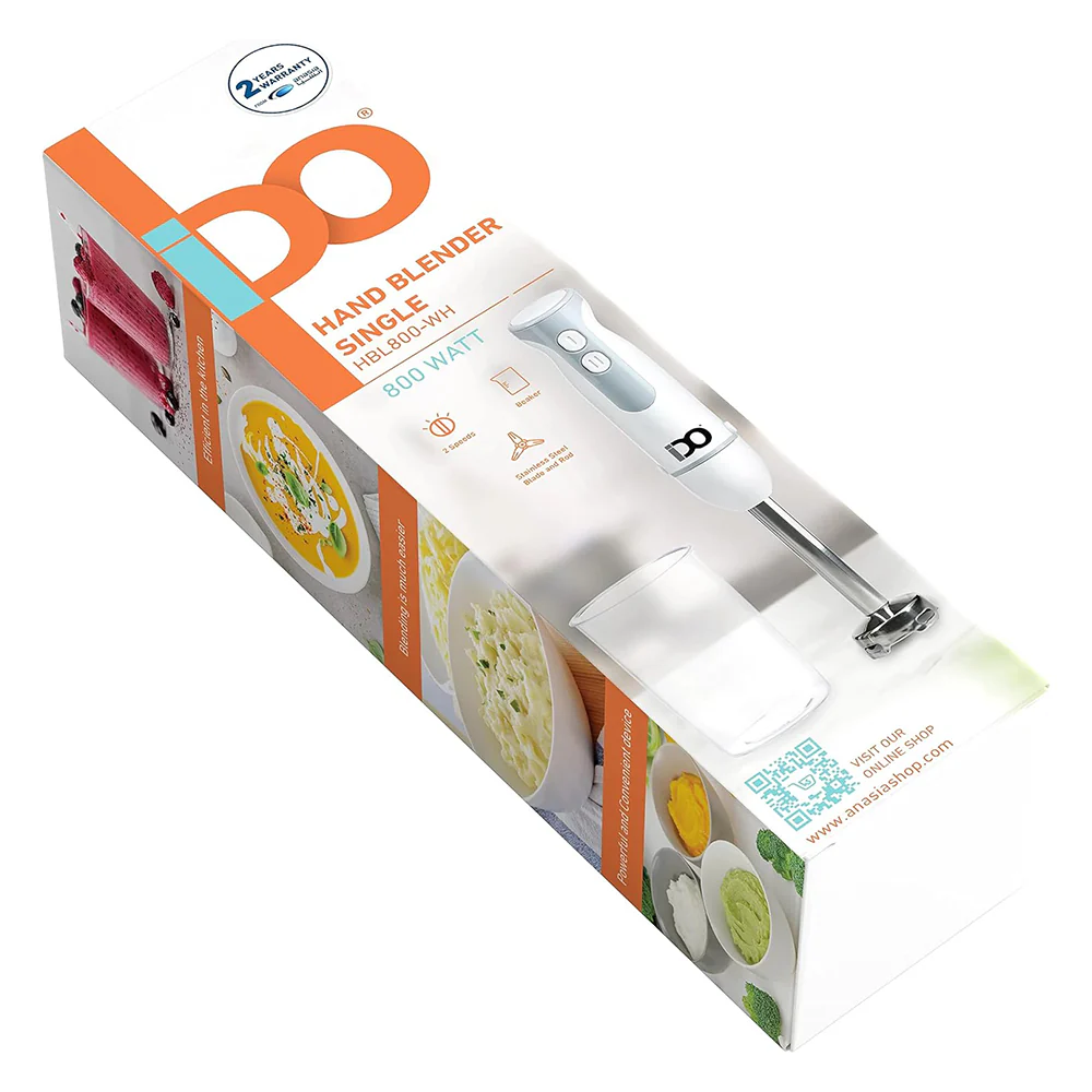 IDO Hand Blender Single HBL800-WH 800W - Image 4