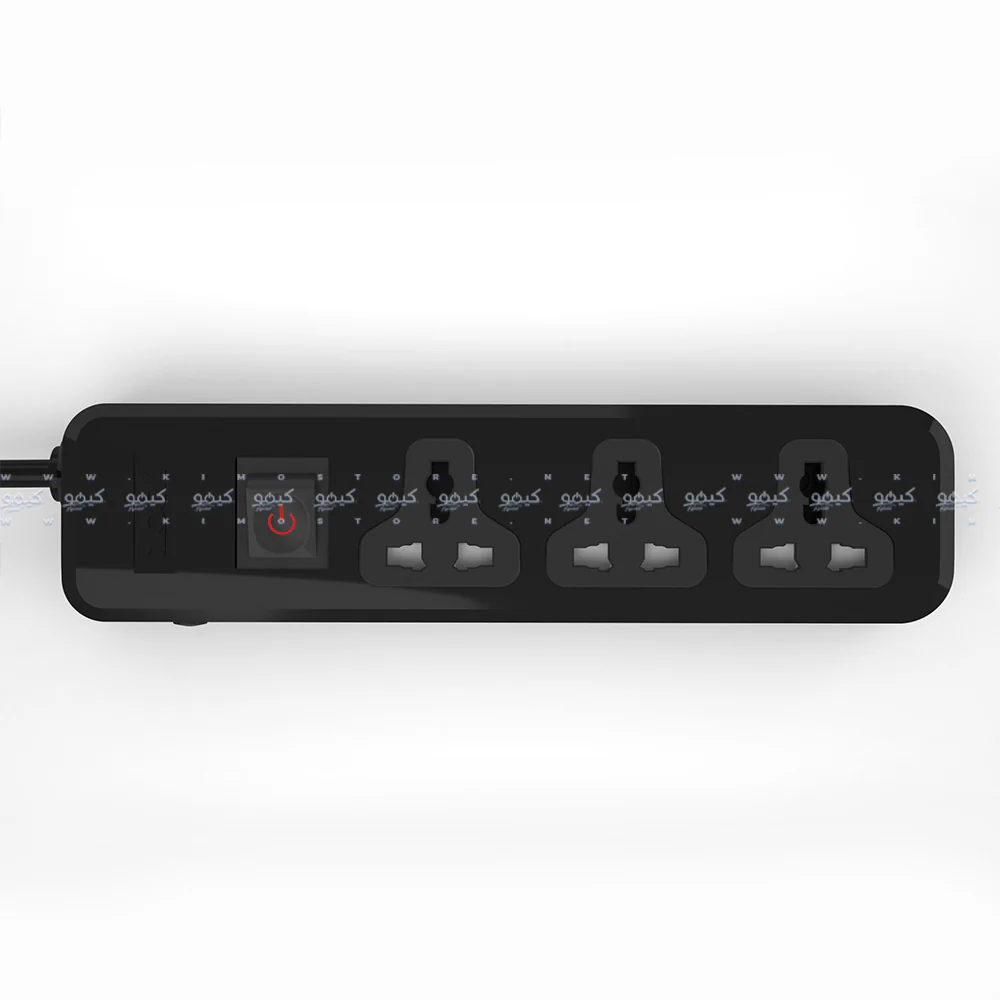iLock 5065 3Port Power Strip 2860W 2m - Black - Image 3