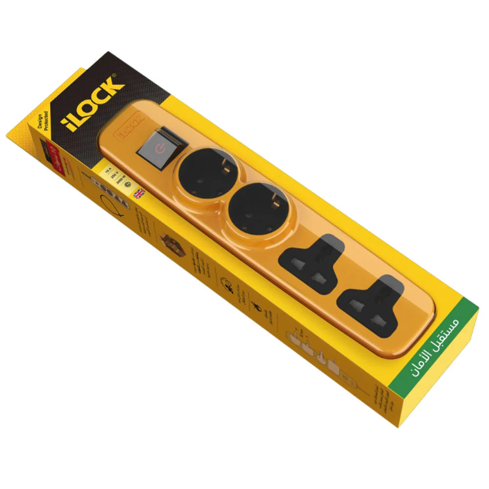 iLock 5028 4Port Power Strip 3680W 2m - Image 2