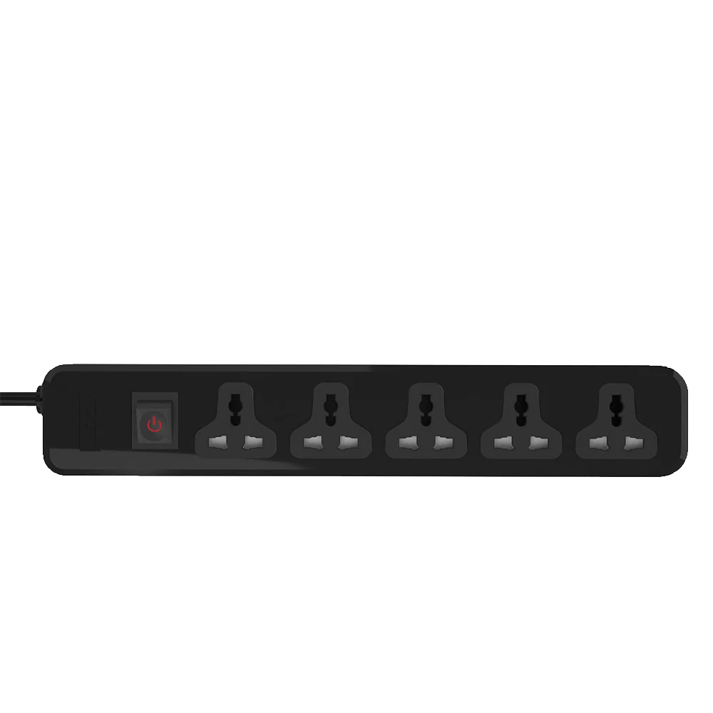 iLock 5066 5Ports Power Strip 2860W 2m - Black - Image 2
