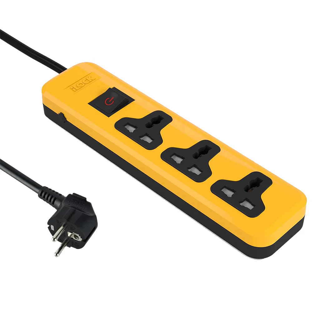 iLock 5068 3Ports Power Strip 2860W 3m
