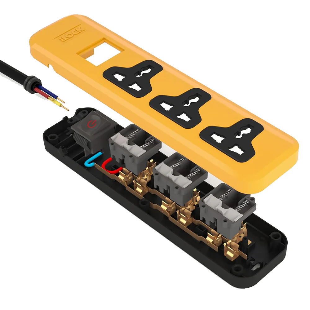 iLock 5068 3Ports Power Strip 2860W 3m - Image 3