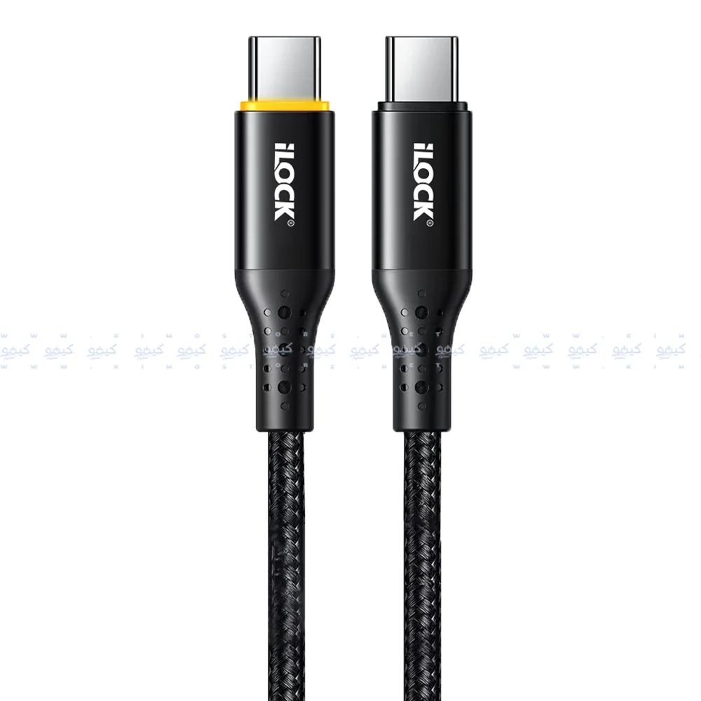 iLock 5097 Type-C To Type-C Cable 100W Fast Charging 1m - Black