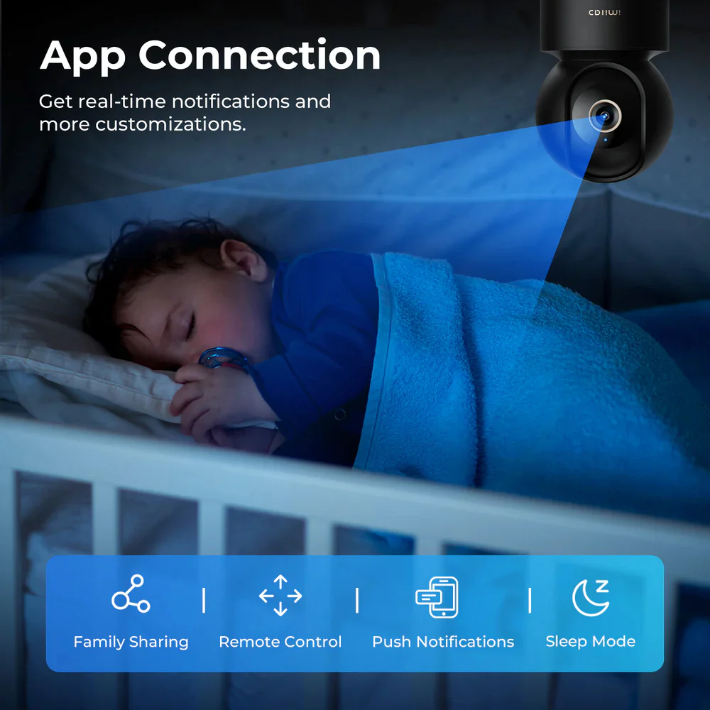 Xiaomi IMILAB C22 Wi-Fi Pan & Tilt AI Indoor Security Camera 3K 5MP (Mic) - Image 12