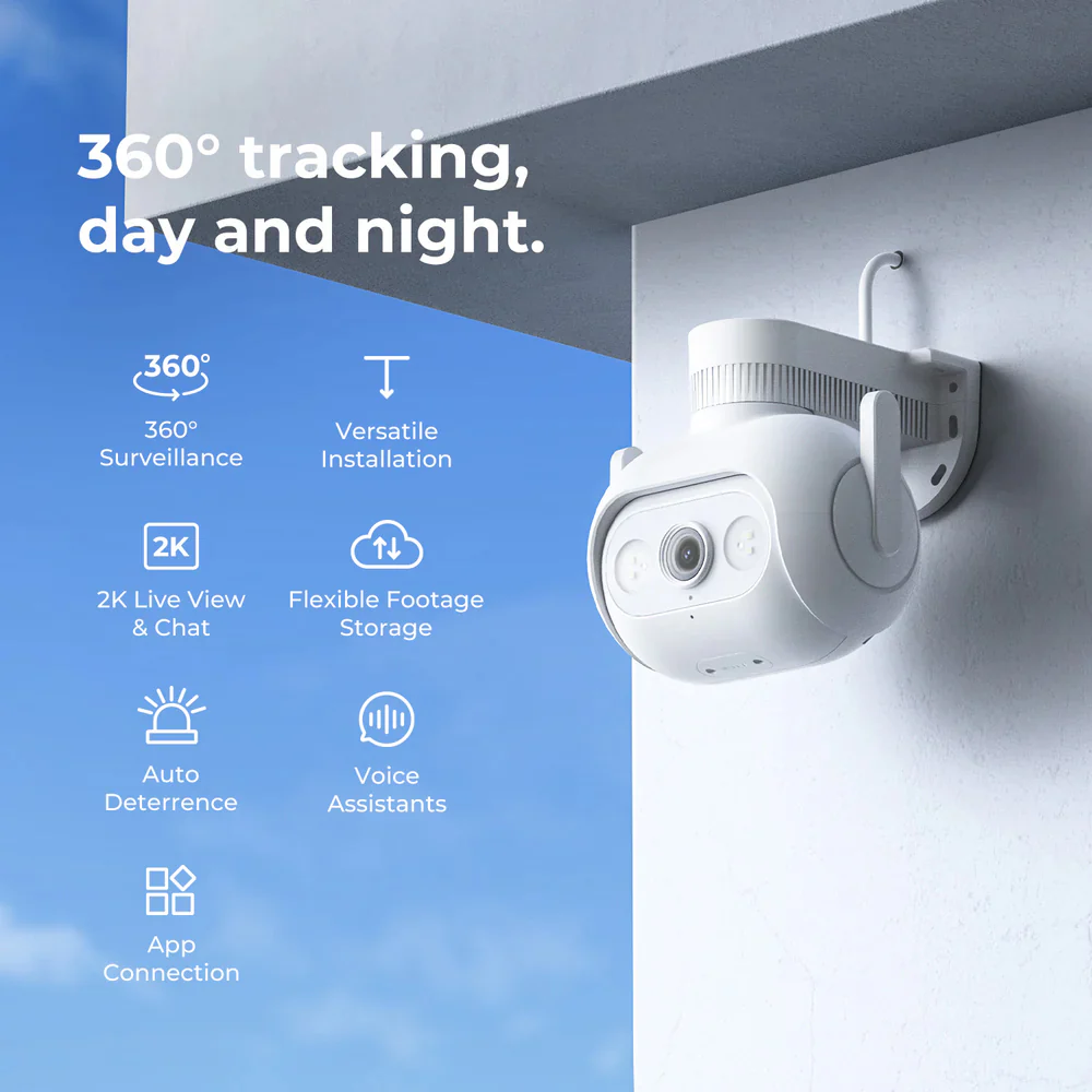 Xiaomi IMILAB EC5 Wi-Fi 360° Pan & Tilt AI Outdoor Security Camera 2K 3MP (Mic) (Full Color) - Image 6